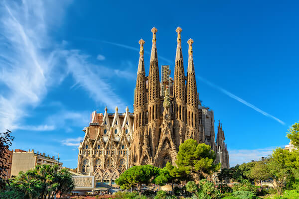 Gaudi cathedral in Barcelona 'Sagrada Familia'