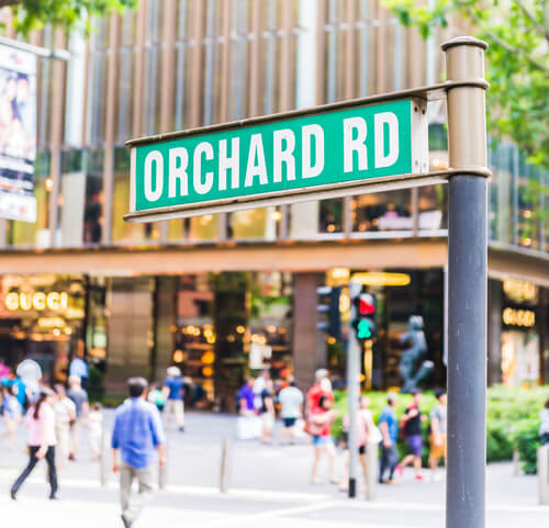 Singapore Orchard Road Sign