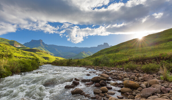 Tugela River in the Drakensberg in South Africa