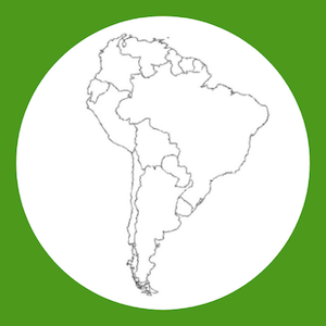 South America map outline