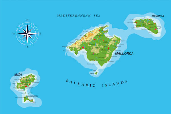 Balearic Islands map