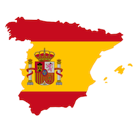 spain country outline