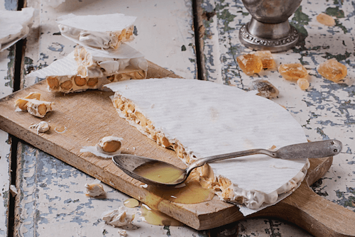 Spanish Turron- nougat is typical for Christmas time in Spain