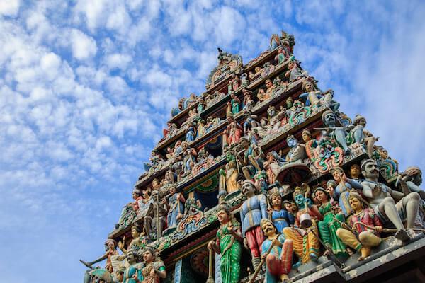 Sri Mariamman Temple in Singapore's China Town