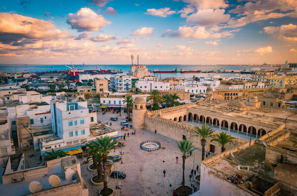 Sousse in Tunisia -aerial