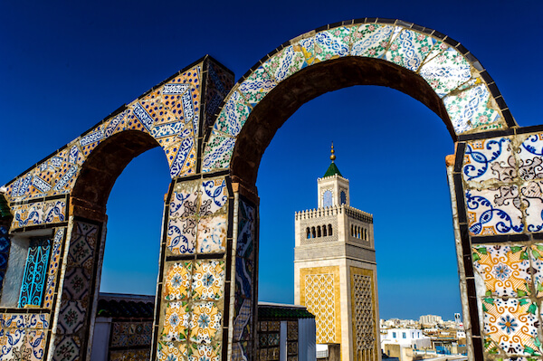 Minaret in Tunis - image by BTW Images