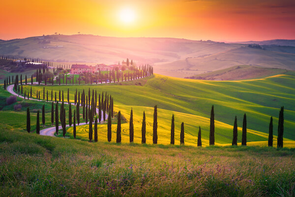 Tuscany sunset