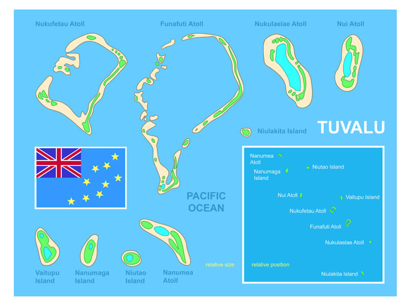 Map of Tuvalu