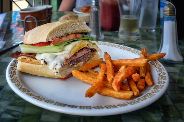 Chivito Uruguayan meal