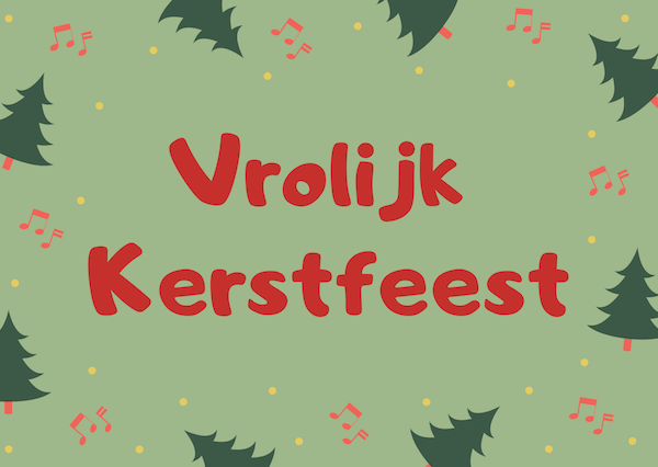 Merry Christmas in different languages: Dutch