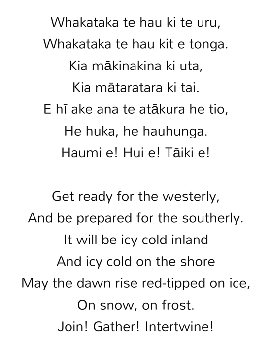 Maori Poem by Matilda Rumble-Smith