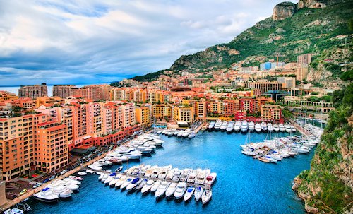 Most populated country: Monaco