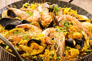 Spain Food - Paella, typical Spanish dish