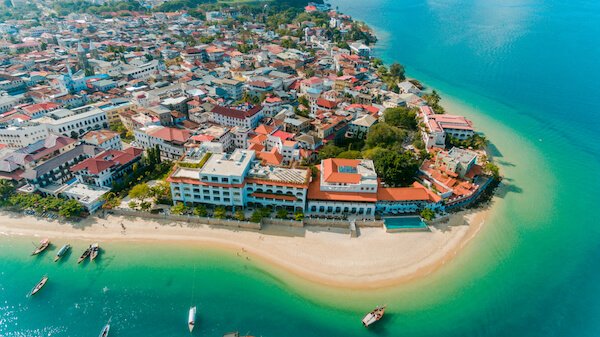 Tanzania Stonetown aerial