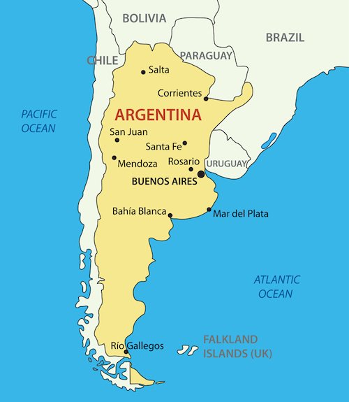 Argentina map