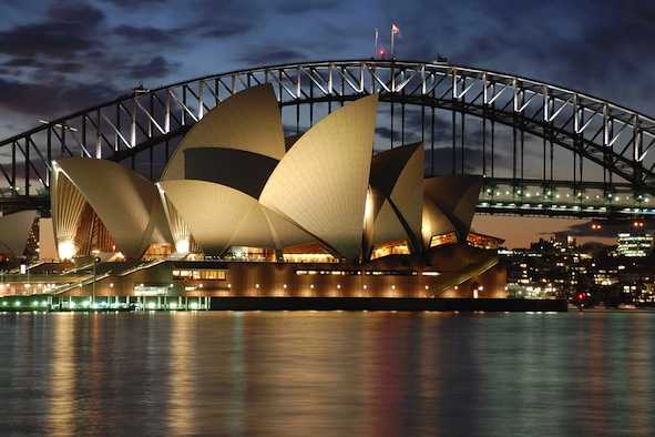 Sydney Opera House at sunset