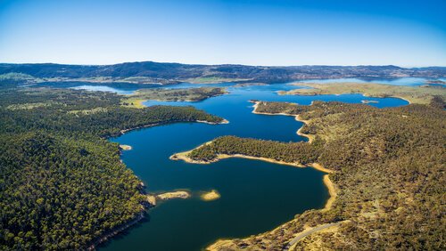 Lake Jindabyne aerial