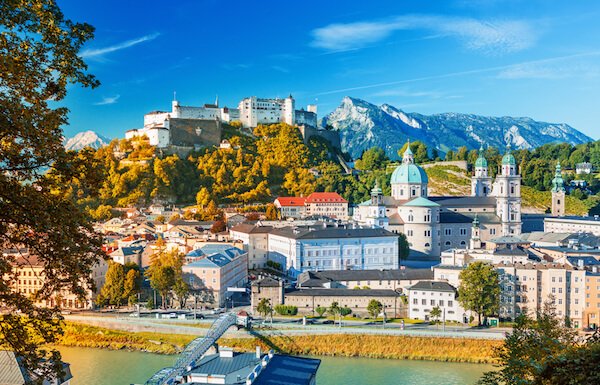 Austria Salzburg aerial