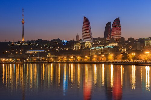 Baku am Kaspischen Meer - Bild