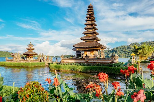 Bali temple in Indonesia
