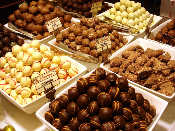 Belgian chocolate pralines