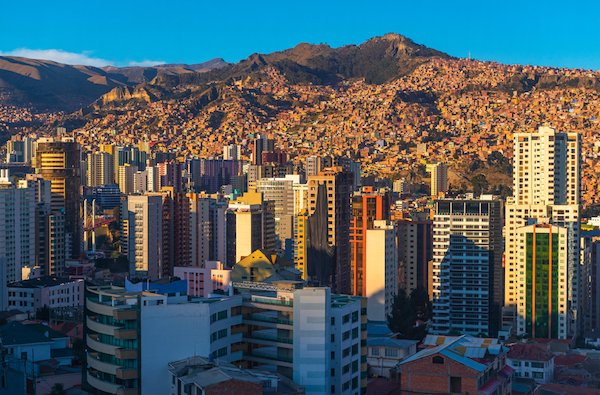 La Paz in Bolivia is the highest capital city in the world