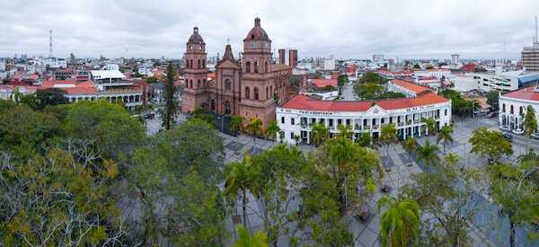 Panorama of Santa Cruz de la Sierra in Bolivia