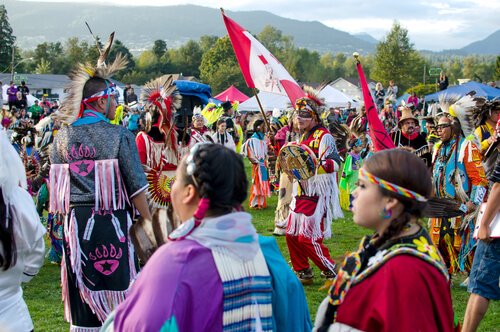 Canada First Nations people celebrating pow wow - image by Anton Bielousov/Shutterstock.com