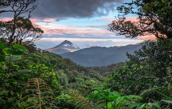 Arenal volcano in Costa Rica