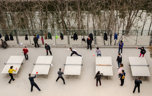 Table tennis is a popular sport in China - image by xian photos/ shutterstock.com