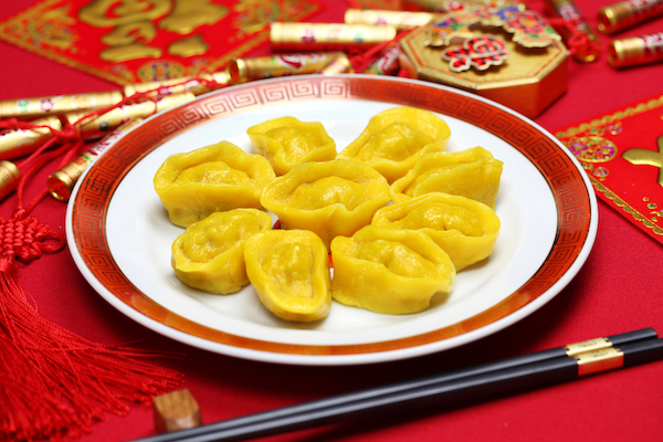 chinese new year dumplings