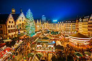 Germany Frankfurt Christmas market at Roemer