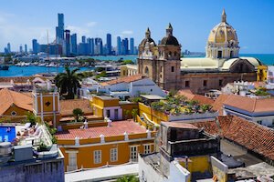 Colombia cathedral aerial