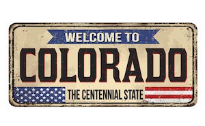 colorado numberplate