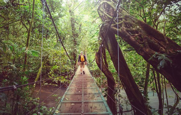 Hanging bridges in costa rica