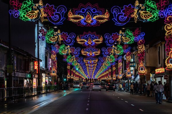 Diwali Street Decorations in Singapore