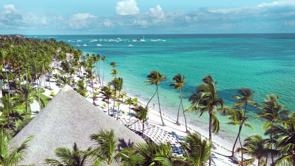 Spiaggia di Punta Cana nella Repubblica Dominicana