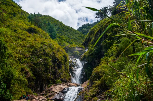 Agoyan waterfalls in Ecuador is the highest waterfalls of the South American country.