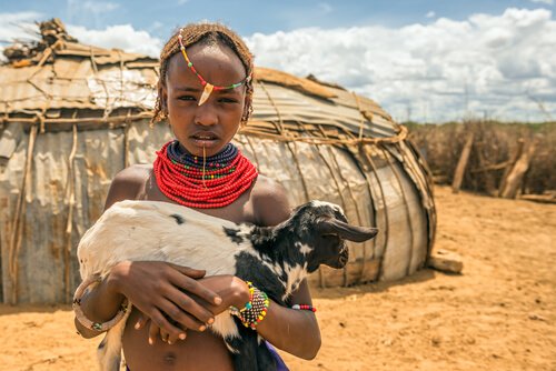 Child from the Dassanech group - image by Nick Fox
