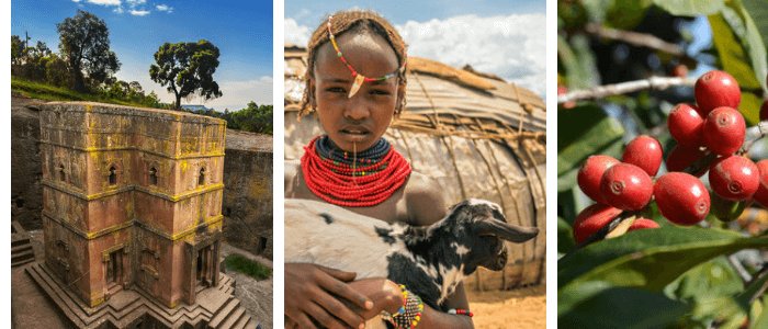 Ethiopia impressions: rock hewn church, people and coffee