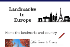 europe worksheets namelandmark