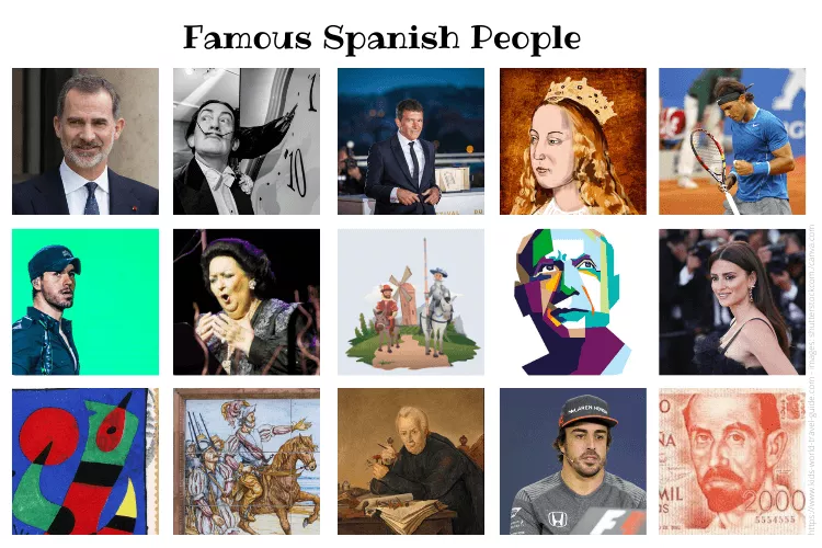 Famous Spanish people
