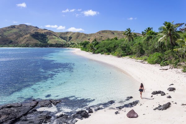 Beach on Nacula island - part of the Yasawa islands