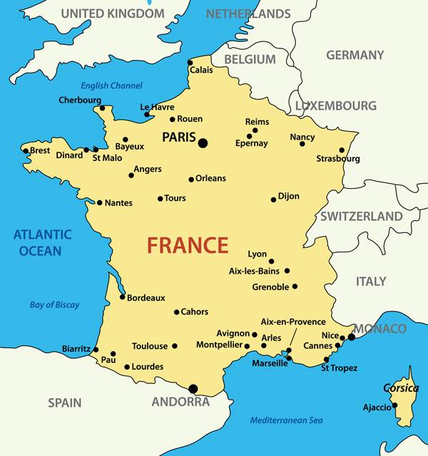 Map Of France For Kids France Facts for Kids | Facts about France | France for Kids