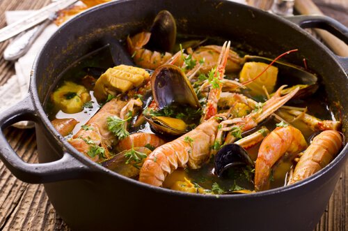 Typical French food: Bouillabaisse