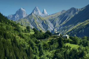 French Alps panorama