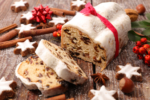 German Christmas food - Traditional Stollen