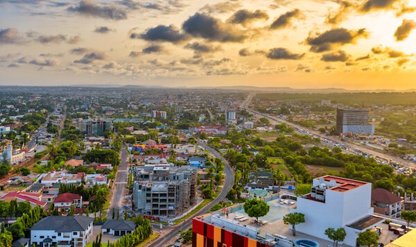 Accra - Ghana's capital city - image by Truba7113/shutterstock