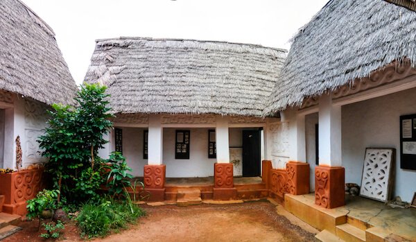 Traditional Asante buildings in Ghana