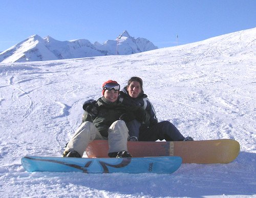 Snowboarding in Austria